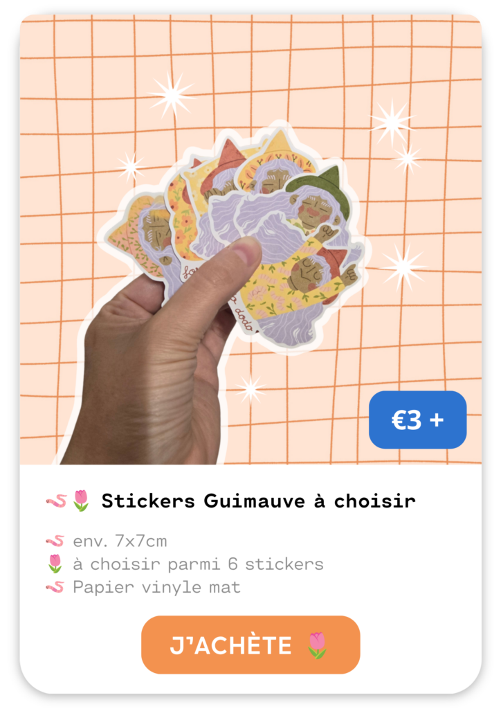 fiche produit de stickers lien vers la boutique